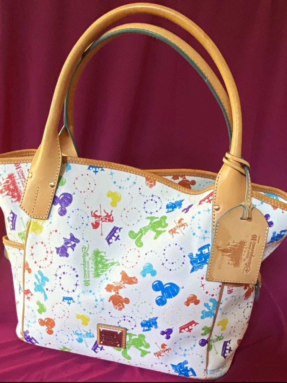 Dooney and Bourke Hong Kong Disneyland Kristen Tote Bag Disney Rare Collectible